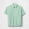 Camicia rilassata in lino e cotone per bambini