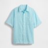 Camicia rilassata in lino e cotone per bambini