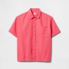 Camicia rilassata in lino e cotone per bambini