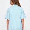 Camicia rilassata in lino e cotone per bambini