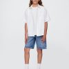 Camicia rilassata in lino e cotone per bambini