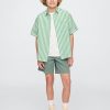 Camicia rilassata in lino e cotone per bambini