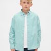 Camicia rilassata in popeline di cotone biologico per bambini Camicia rilassata in popeline di cotone biologico per bambini