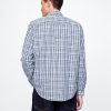 Camicia western in popeline di cotone biologico