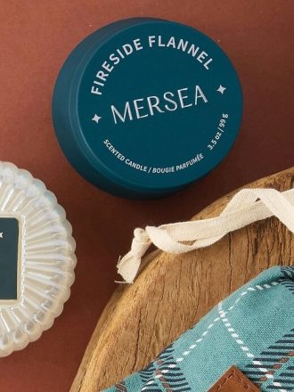 Candela di latta Mersea Fireside Flannel Toy Shop