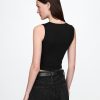 Canotta corta in jersey a maglia stretta