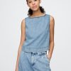 Canotta in denim UltraSoft Shell Canotta in denim UltraSoft Shell