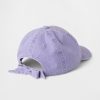 Cappello da baseball con fiocco in denim tinto a mano per bambini Cappello da baseball con fiocco in denim tinto a mano per bambini