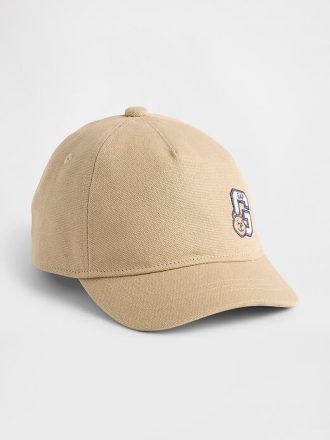 Cappello da baseball con logo dell’orso in cotone biologico per bambini