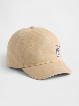 Cappello da baseball con logo in cotone biologico per bambini