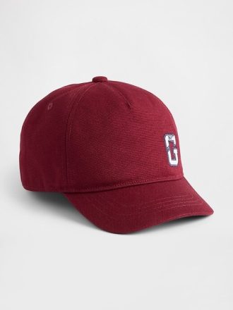 Cappello da baseball con logo in cotone biologico per bambini