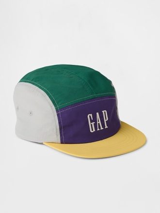 Cappello da baseball con logo in nylon per bambini