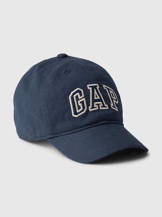 Cappello da baseball per bambini in cotone biologico con logo ad arco Gap