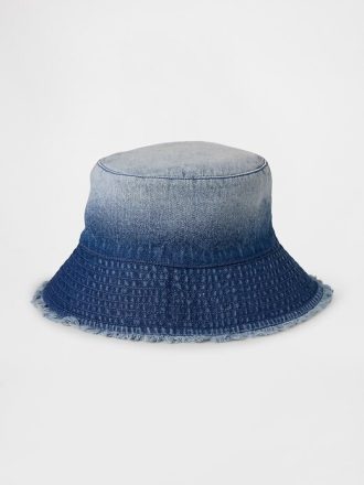 Cappello da pescatore in denim sfumato per bambini