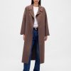 Cappotto avvolgente in misto lana