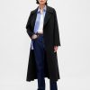 Cappotto avvolgente in misto lana