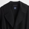 Cappotto avvolgente in misto lana