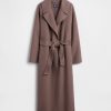Cappotto avvolgente in misto lana