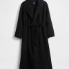 Cappotto avvolgente in misto lana