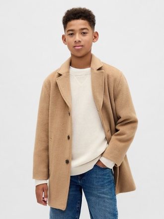 Cappotto in misto lana per bambini