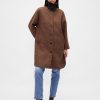 Cappotto in misto lana pied de poule