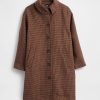 Cappotto in misto lana pied de poule