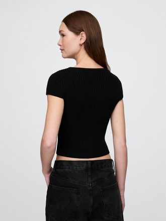 Cardigan a coste corte