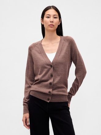 Cardigan boyfriend in lana merino