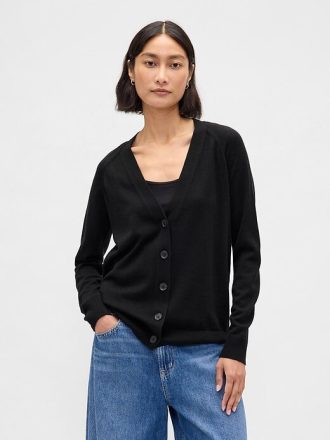 Cardigan boyfriend in lana merino