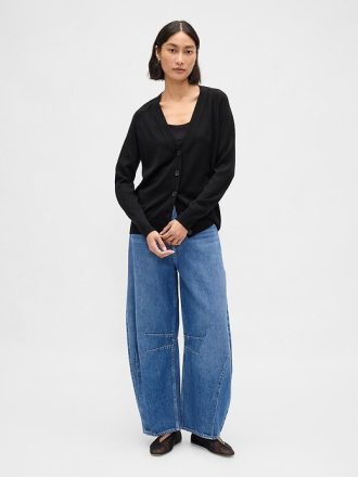Cardigan boyfriend in lana merino
