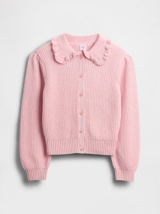 Cardigan con collo a balze per bambini