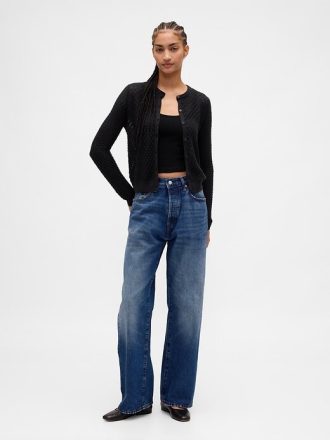 Cardigan elasticizzato CashSoft Pointelle