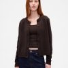 Cardigan girocollo in 100% cotone Cardigan girocollo in 100% cotone