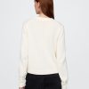 Cardigan girocollo in 100% cotone