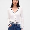 Cardigan in maglia a trecce 100% cotone
