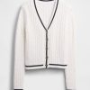 Cardigan in maglia a trecce 100% cotone