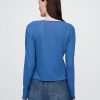 Cardigan in misto lino con nodo sul davanti