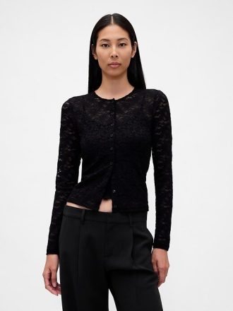 Cardigan in pizzo