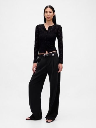 Cardigan in pizzo