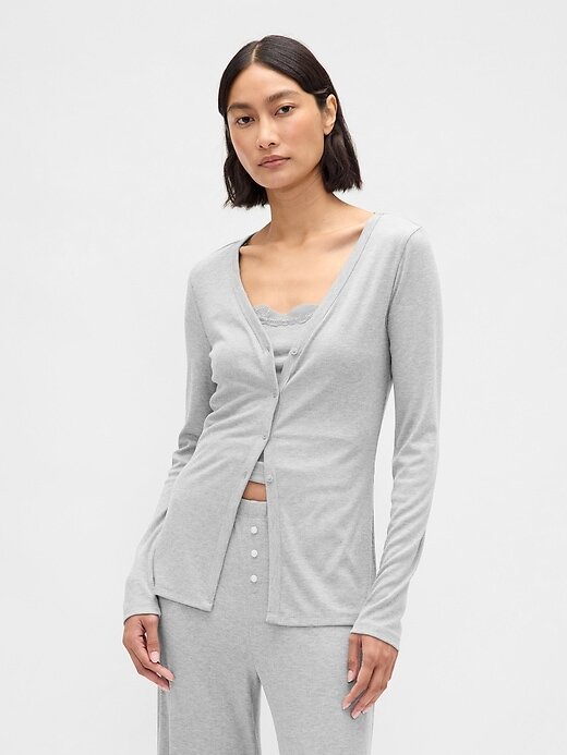 Cardigan pigiama a costine mini Cardigan pigiama a costine mini