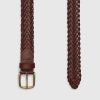 Cintura in pelle intrecciata