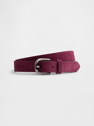 Cintura in pelle scamosciata