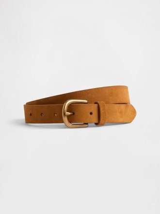 Cintura in pelle scamosciata