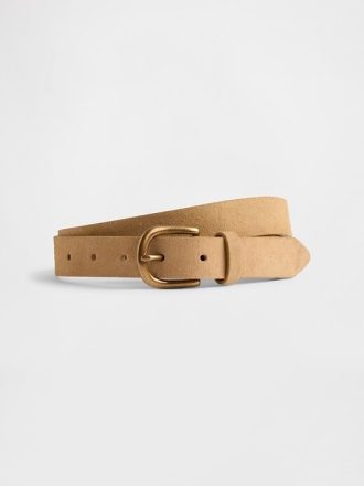 Cintura in pelle scamosciata