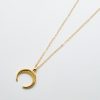 Collana con mezzaluna in oro