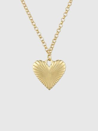 Collana HART con cuore in oro a coste