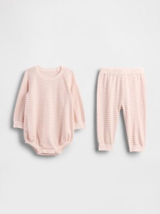 Completo body e maglione per neonato