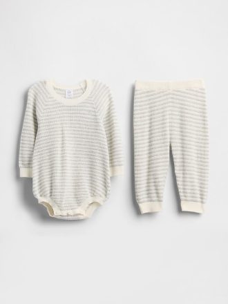 Completo body e maglione per neonato