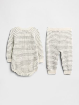 Completo body e maglione per neonato