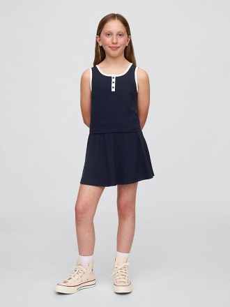 Completo canotta e gonna-pantalone per bambini